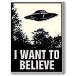 NOV-UFO UFO "I Want to Believe" Poster Magnet